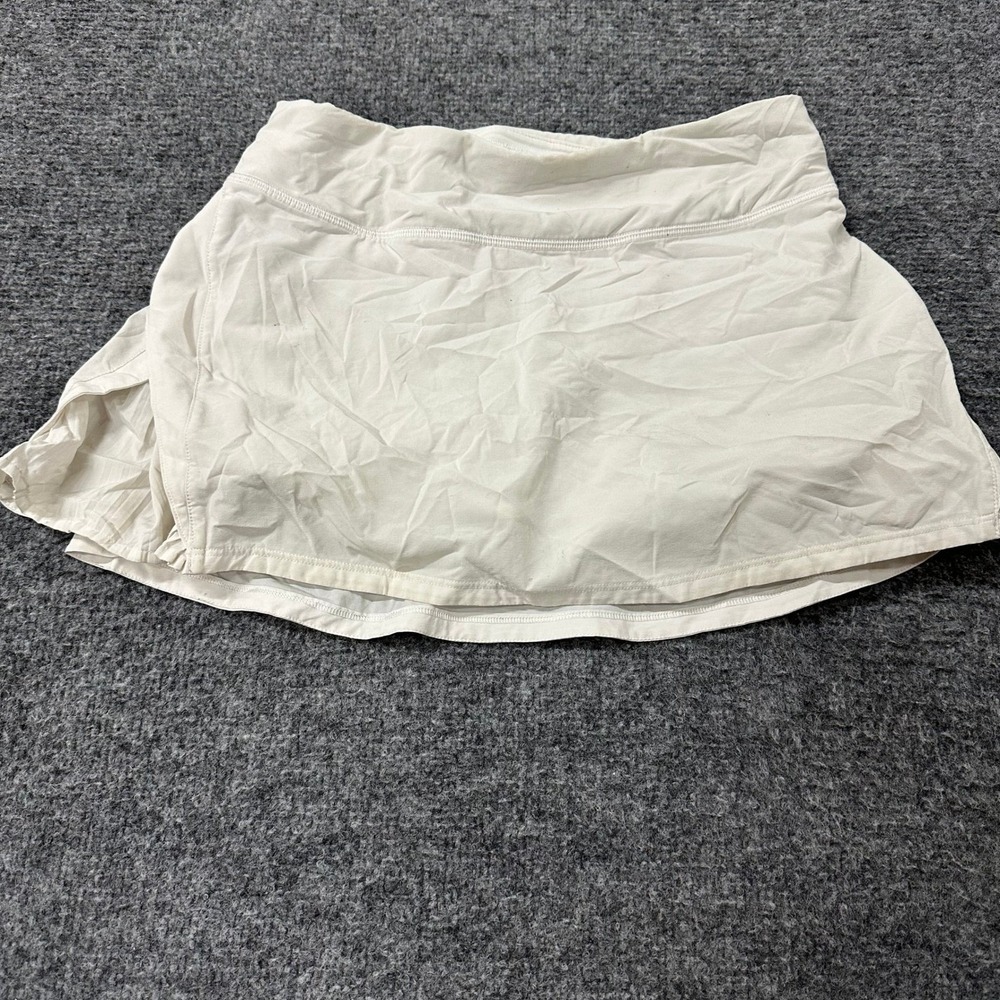 Lululemon Skort Womens Size 6 White Pace Rival Athletic Tennis Golf Running